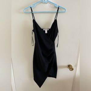 Black asymmetrical dress